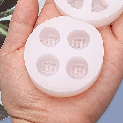 1 piece, mini M-bean silicone mold, sugar flipping cake, Perth decorative cake mold