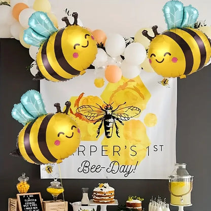 7‑Piece Bee & Daisy Foil Balloon Set for Spring Parties