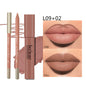 Matte Lipliner & Lipstick Set, Waterproof Long Lasting, Soft Matte, Color Rendering