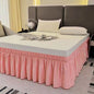 Pretty Comfort Ruffles Bed Skirts With Double Layers Elastic Belts-Wrinkle & Fade Resistant Fabric-15 and 18 Inch Height