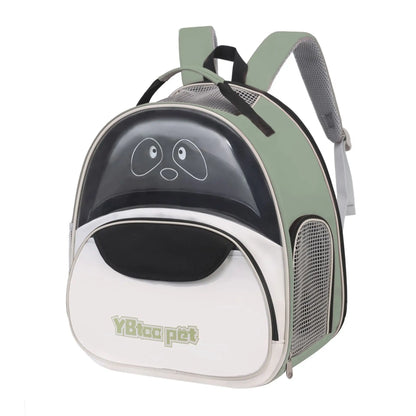 Cat backpack, outing schoolbag, double-shoulder pet bag, cat for travel, dog and cat supplies, transparent large-capacity portab