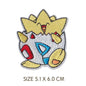 30‑Style Pokemon Embroidery Cloth Patches – Pikachu & Cartoon Iron‑On/Sew‑On Appliques for DIY Clothing