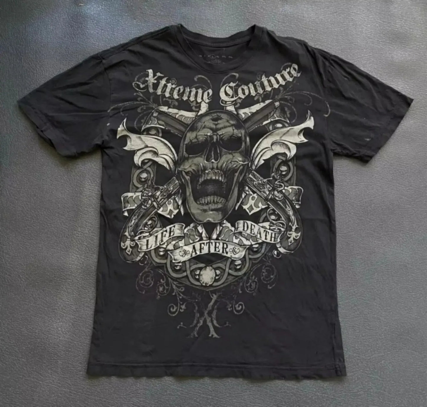 Men's Skull with Wings Graphic Printed T-shirt