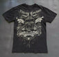 Men's Skull with Wings Graphic Printed T-shirt
