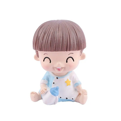 New Cartoon Cake Decoration Cute Creative Birthday Cake Decoration Car Decor Ornament Full Moon Bottle Baby Model Decoration