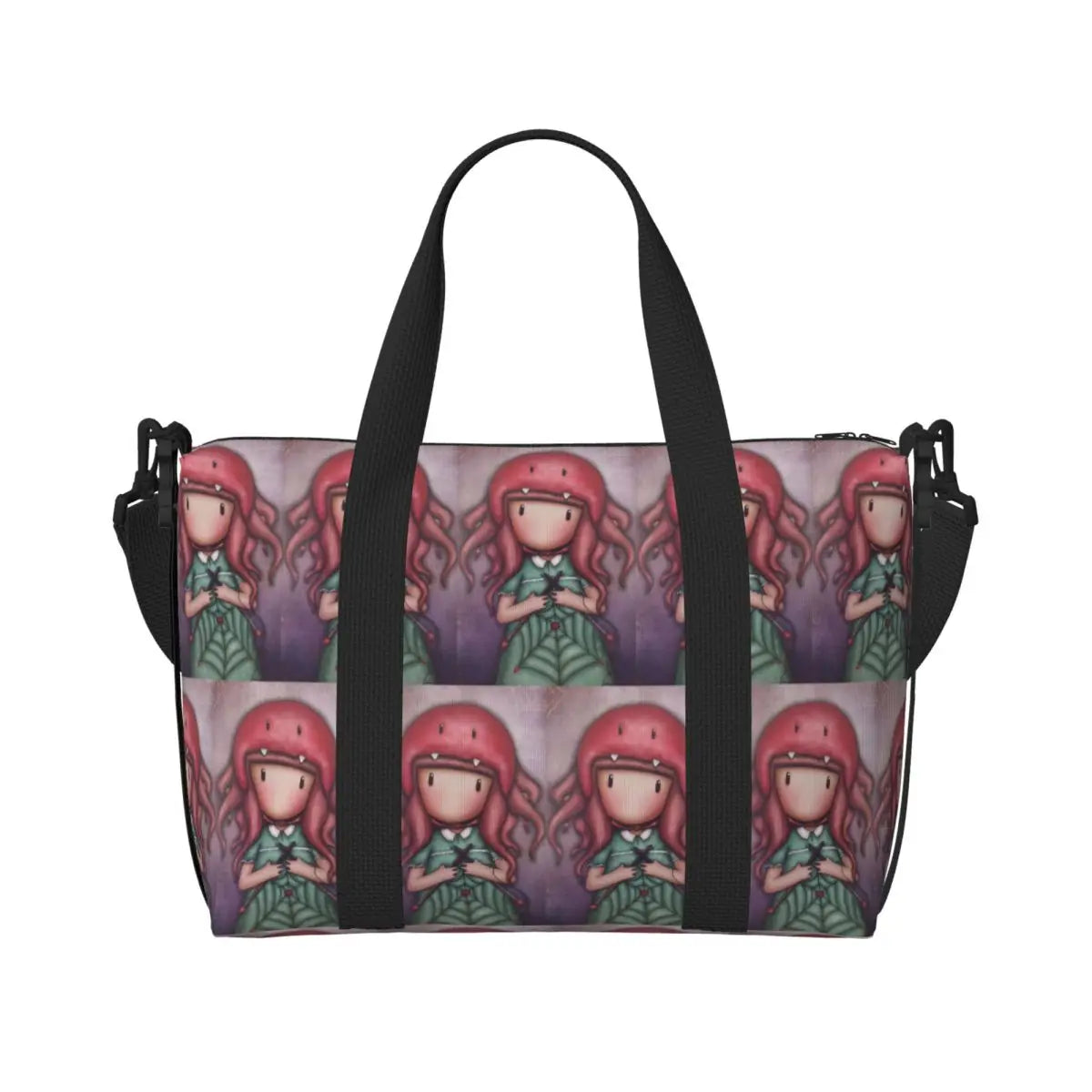 Santoro Gorjuss Large Beach & Travel Tote – Women’s Yoga, Gym, Shopping Shoulder Duffle Bag