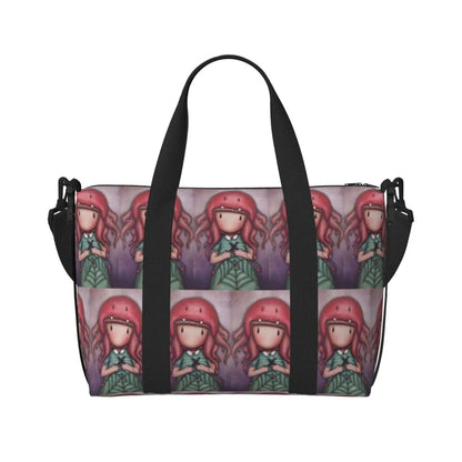 Santoro Gorjuss Large Beach & Travel Tote – Women’s Yoga, Gym, Shopping Shoulder Duffle Bag