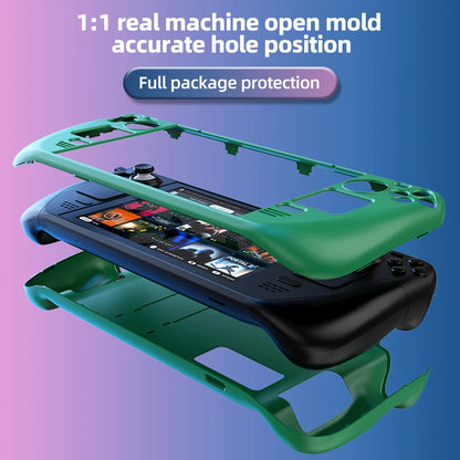 For STEAM DECK Game Console Cover Shell with Bracket Shockproof Protection Case Frame Protector Stand Non-slip Cover Game Parts
