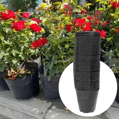50/200pcs Black Seedling Nursery Pots Seed Starting Grow Cup Flower Plant Container Garden Vegetable Box Home Gardening Tools