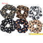 10/6 Accessories Scrunchies Hair Scrunchy Women Velvet Solid Leopard Tie Dye Ponytail Holder Headwear Elastic Ties Bands Set