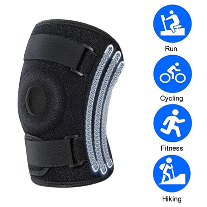 1PCS Plus Size Knee Brace for Men & Women – Patella Gel Pads & Side Stabilizers for ACL, Meniscus Tear, Arthritis & Injury Recov