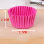1000Pcs Mini Size Chocalate Paper Liners Baking Muffin Cake  Cups  Forms Cupcake Cases Solid Color Party Tray  Mold