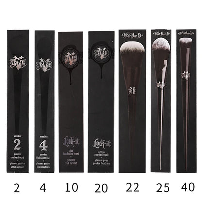Kat Von D  Makeup Brush Set & Kit Foundation Blush Highlight Concealer Powder Sculpting Eyeshadow Brush KVD Brand Makeup Brush