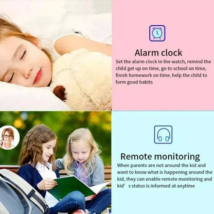 Lenovo Kids Smart Watch 4G SOS GPS Location Sim Card Call Smart Watch Camera Waterproof Watch Gift For Ios Android Children Gift