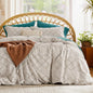 Duvet Cover Queen - Boho Bedding, Tufted Queen Duvet Cover- 3 Pieces Embroidery