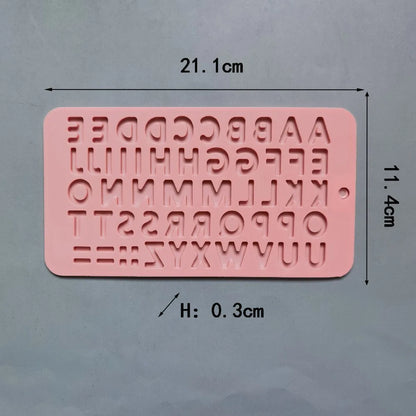 Letter&Number Chocolate Silicone Mold Alphabet Cookie Candy Cake Mold Baking Pastry Tray Tool Cake Decorate Kitchen Accessories