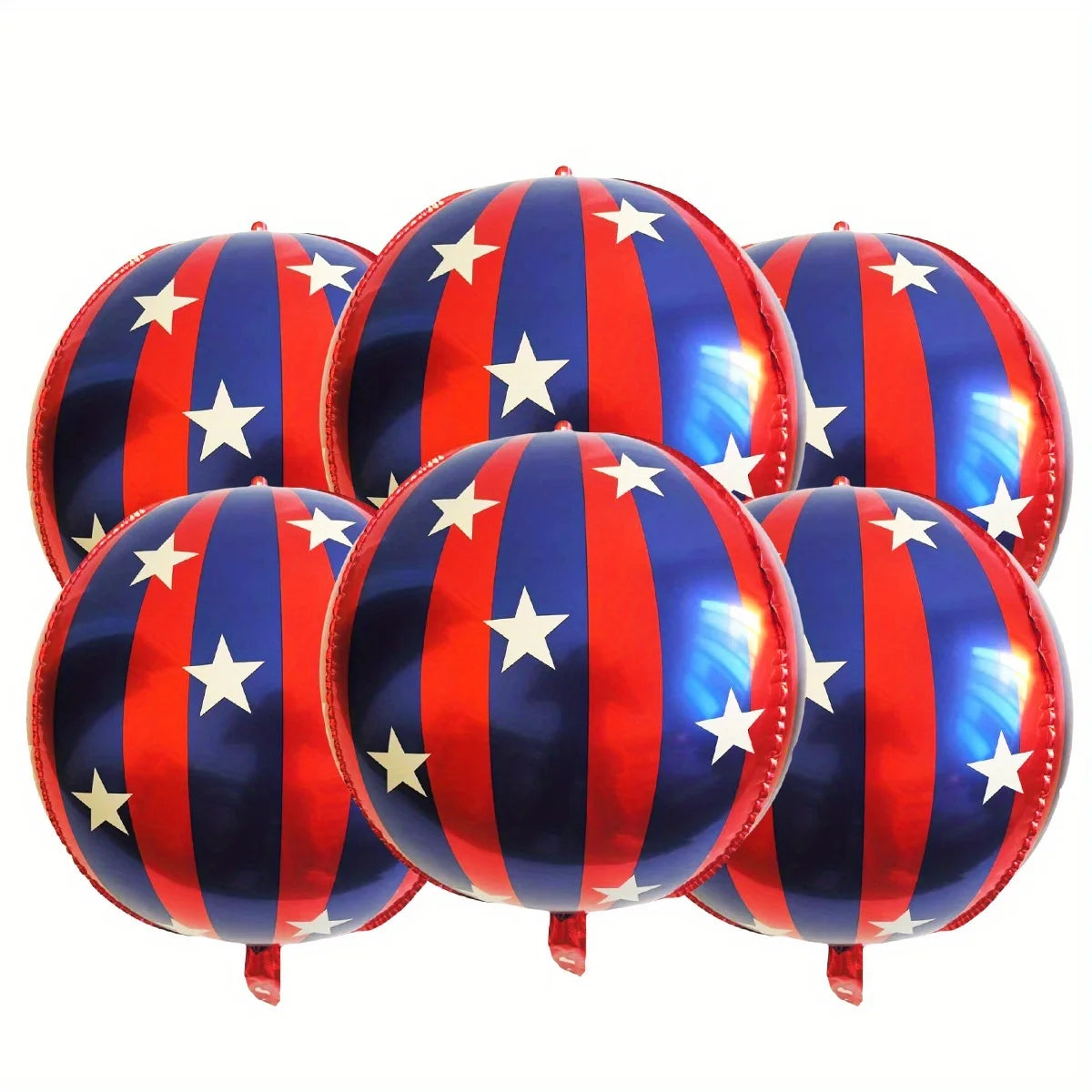 3/6PCS 22inch Striped Star Foil Balloon Home Decoration Balloons KTV Mall School Wedding Christmas Decoration Balloons DIY Gifts