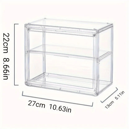 Multi-Purpose Storage Display Cabinet – Action Figures, Blind Boxes, Bags, Cosmetics, and Bathroom Organizer for Neat Display