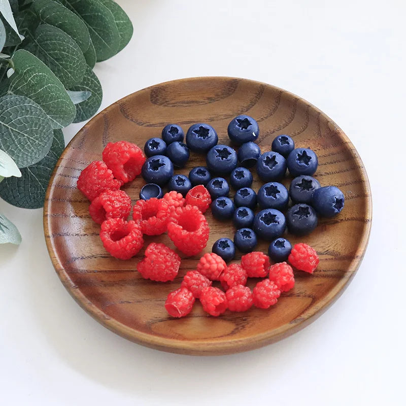 Simulation Fruit Candle Silicone Mold 3D Blueberry Raspberry Shaped Fondant Mould DIY Chocolate Baking Mold Cake Decorating Tool