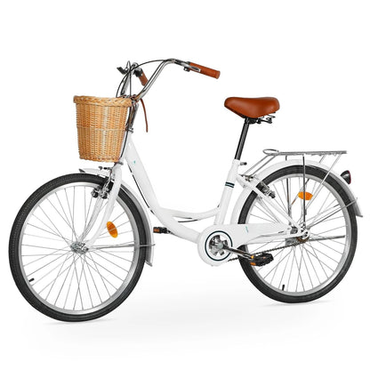 Beach Cruiser Bike, Commuter Bicycle for Adult and Women,High-Carbon Steel Comfortable City, Customized