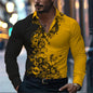 Men’s Casual Long Sleeve Button‑Up