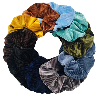 10/6 Accessories Scrunchies Hair Scrunchy Women Velvet Solid Leopard Tie Dye Ponytail Holder Headwear Elastic Ties Bands Set