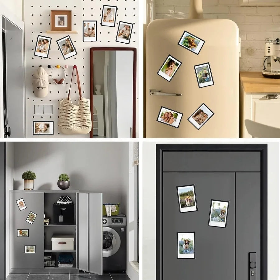 3‑Inch Magnetic Photo Frames for Instax Mini & Polaroid Pictures (5/10‑Pack)