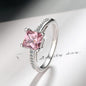 925 Sterling Silver Rings Size 5#-10# Quadrate Zircon High Quality For Women Fine Wedding  Jewelry Accessories Party Gifts