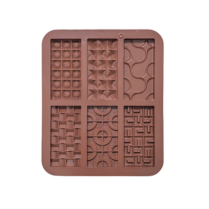 1 creative mini Euler circle baking silicone mold, suitable for DIY chocolate, candy, cookies, ice tray (6-chamber)
