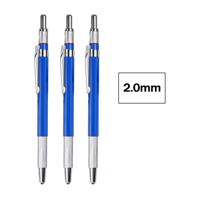 Mechanical Sketch Pencil 2.0mm – Includes 36‑Color Drawing Leads & Replacement Lead Set