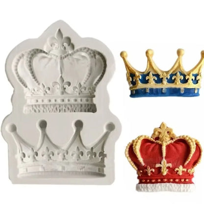 3D Princess Crown Silicone Mold – Fondant, Resin, Clay & Candy Mould for Cake and Cupcake Decorating