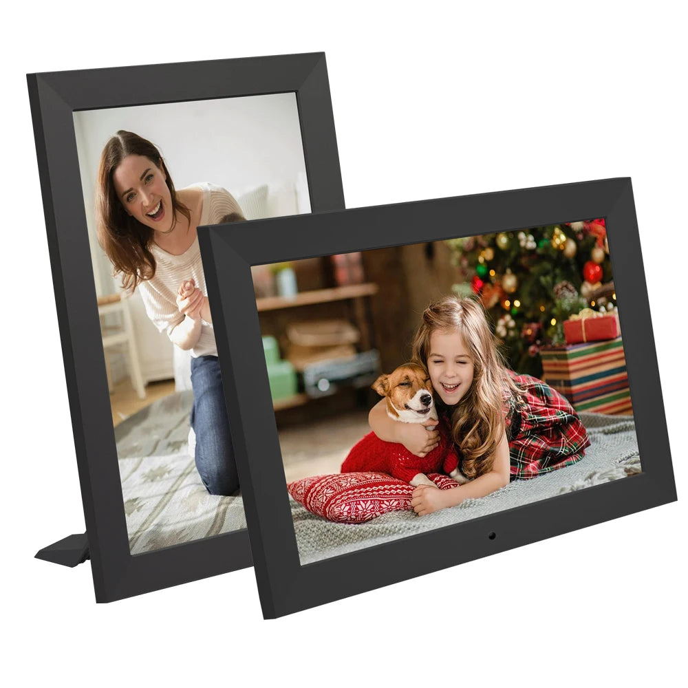 10‑Inch IPS Digital Photo Frame with 1280×800 Display & Remote Control