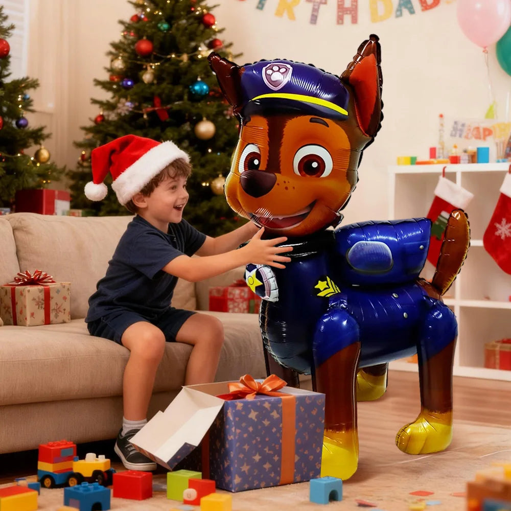 3D Paw Patrol Balloons Giant Standing Inflatable Cartoon Dog Balloon for Children's Birthday Party Decoration Supplies