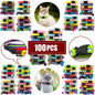 100Pcs Dog Collar With Bells Adjustable