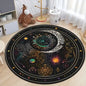 Astrology Moon Stars  Print Round Area Rugs Home Carpet Non Slip Washable Rug Kitchen Living Room Bedroom Dining Room Floor Mat