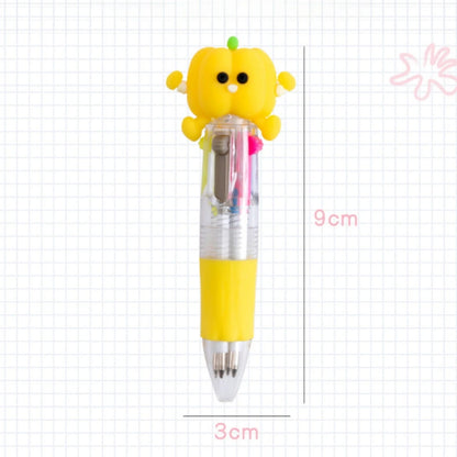 5-30 Pcs Cute Cartoon Four-color Pen for Kids Birthday Kindergarten Home-school Carnival Christmas Boys and Girls Gift Rewards