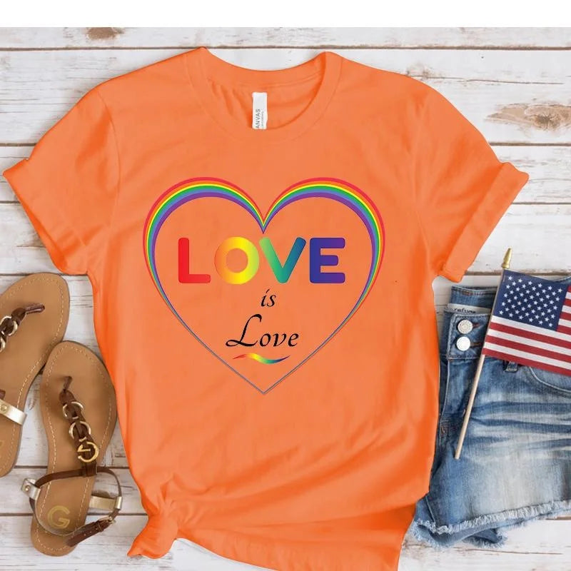 Pride  Love Is Love Printed Women T-shirts