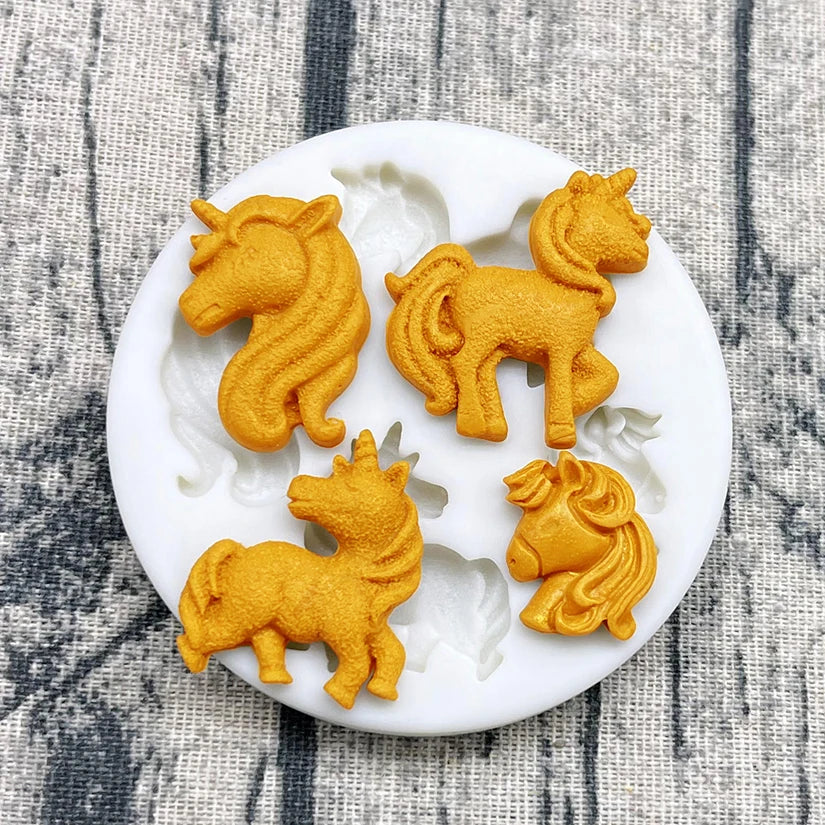 Unicorn Silicone Sugarcraft Cupcake Baking Mold Fondant Cake Decorating Tools