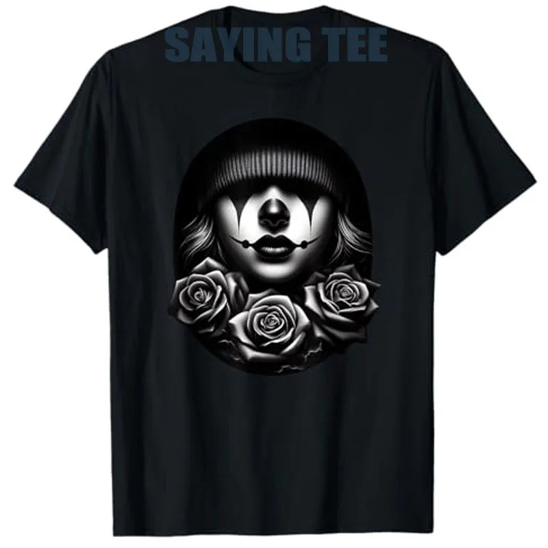 Chicana Payasa Clown Tee – Smile Now Cry Later Graphic Shirt