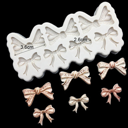 Bow Bowknot Silicone Cake Baking Mold Sugarcraft Chocolate Cupcake Resin Tools Fondant Decorating Tools