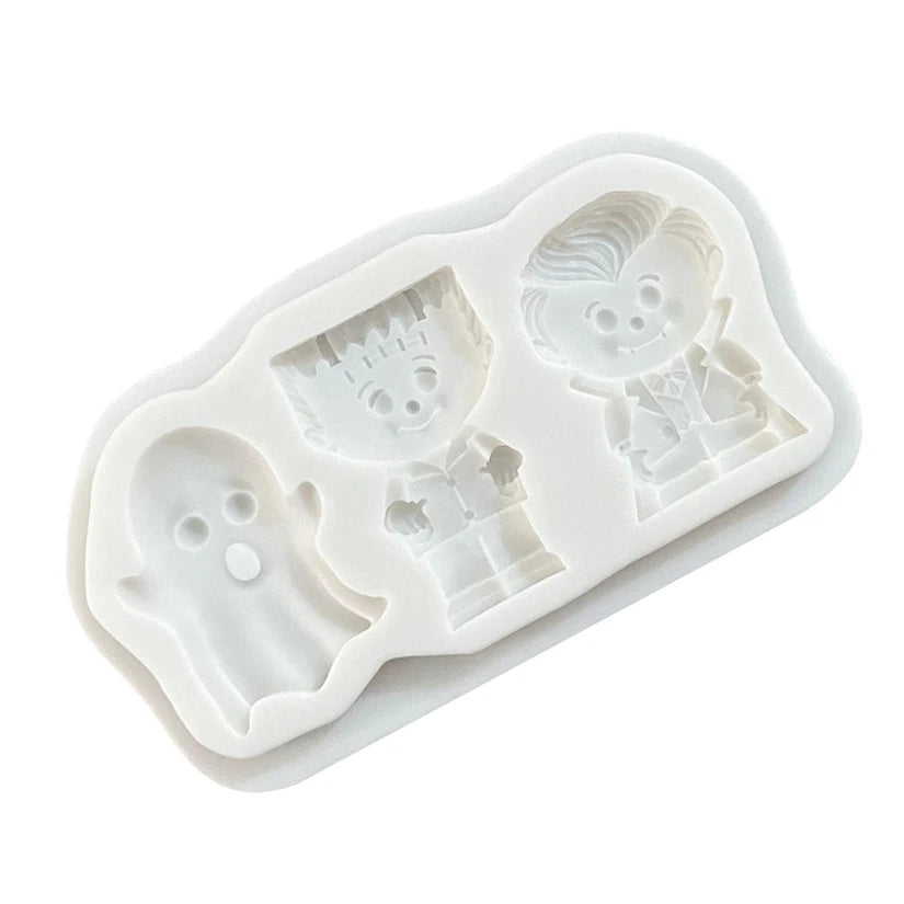 Halloween Frankenstein Spirits Silicone Sugarcraft Mold Resin Tools Cupcake Baking Mould Fondant Cake Decorating Tools