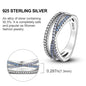 925 Sterling Silver Ring – Colorful Cubic Zirconia Women’s Wedding & Engagement Jewelry