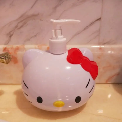 Hello Kitty Press Bottle Cartoon Portable Travel Split Bottling Bottle Household Shower Gel Shampoo Cosmetic Lotion Press Bottle