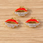 10pcs Mix Cute Enamel Women Lips Lipstick Charms Pendants for Jewelry Making Earrings Necklace Bracelets DIY Crafts Supplies