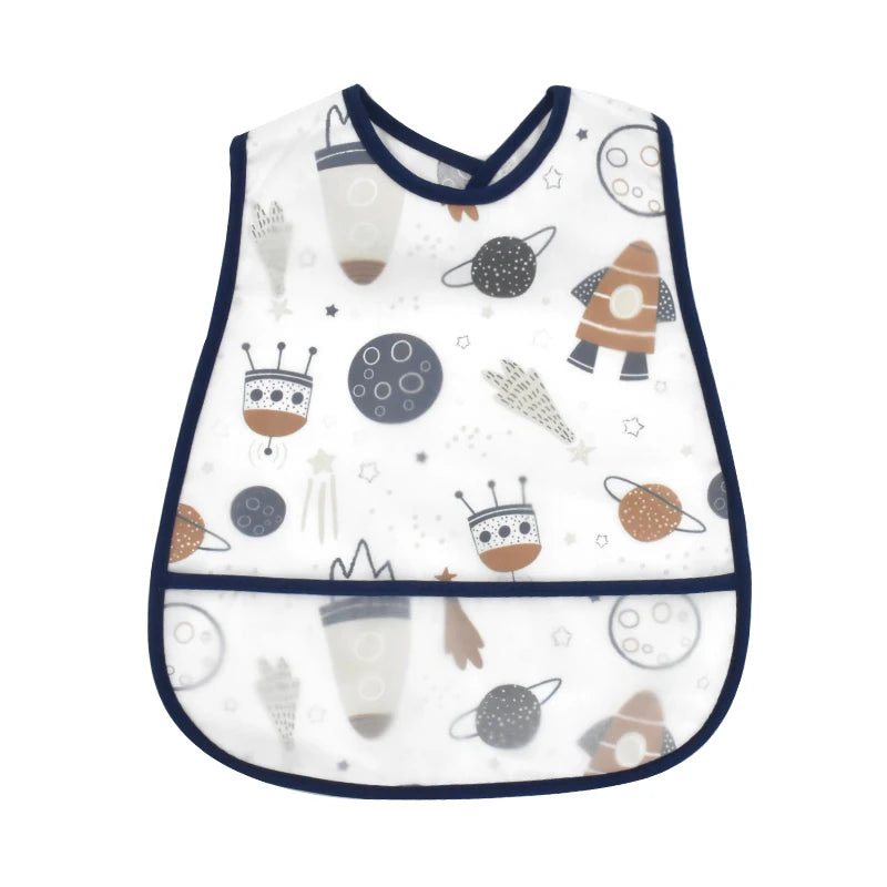 Adjustable Baby Bibs Waterproof Pocket Lunch Feeding Bibs
