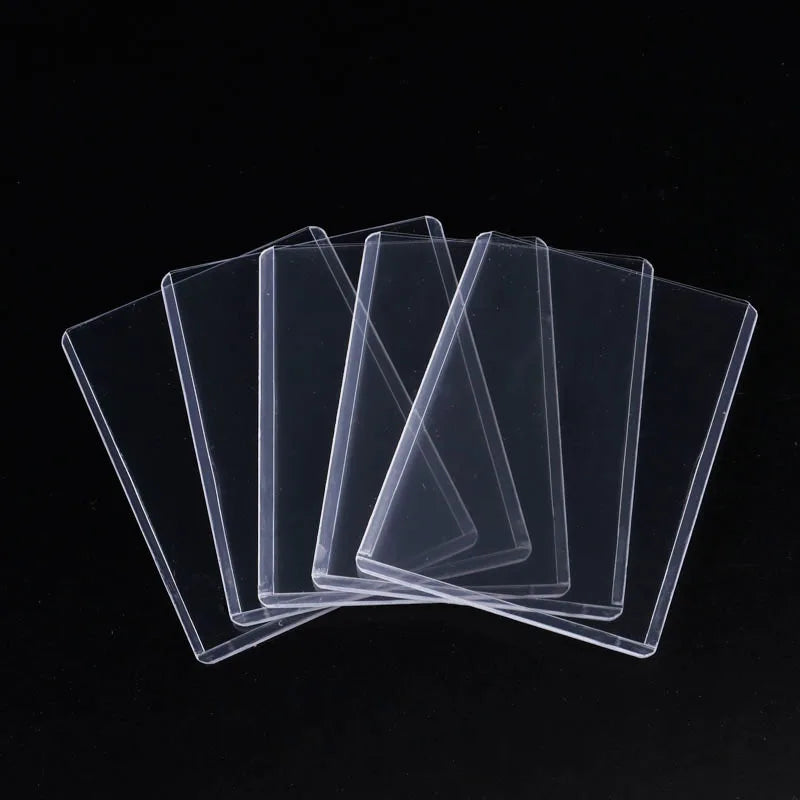 10PCS Standard 35PT Top Loaders Game Card Sleeves Top loaders Card Protector for Baseball Football Sports Game Cards PVC Slot