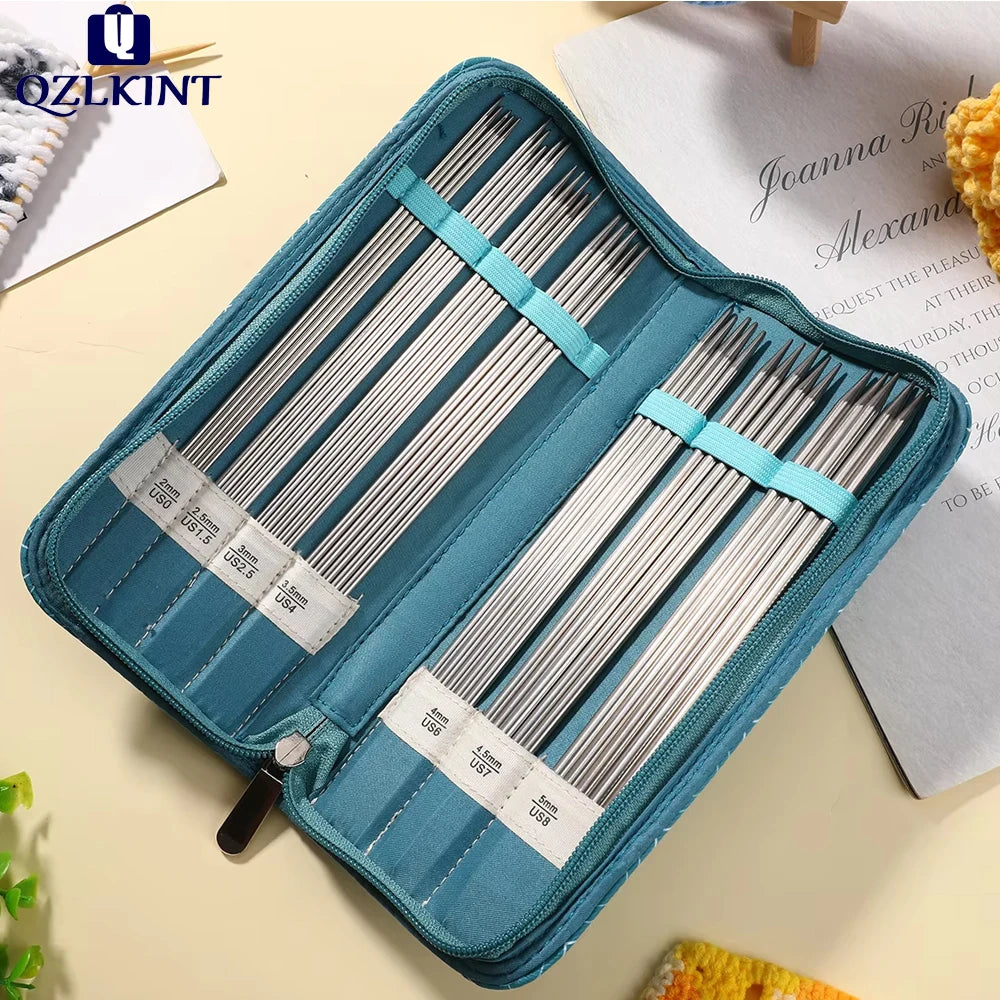 10pc/35pcs/65pcs Stainless Steel Knitting Needles Knitting supplies DIY Handmade Craft Yarn Knitting Tool For Mom Size 1.5mm-5mm
