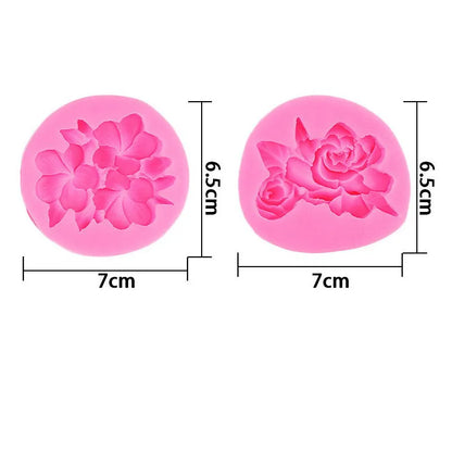 Gardenia Plumeria Flower Silicone Mold Cupcake Fondant Cake Decorating Mold Sugarcraf Chocolate Gumpaste Mold Resin Clay  Mold