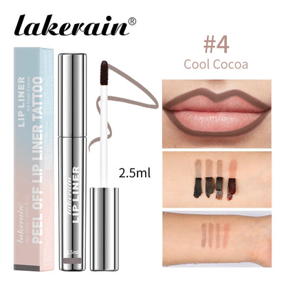 4PCS/1PCS Highly Pigmented Lip Liner Tattoo Matte Peel Off Lasting Waterproof Transfer-proof Lipstick Lip Stain