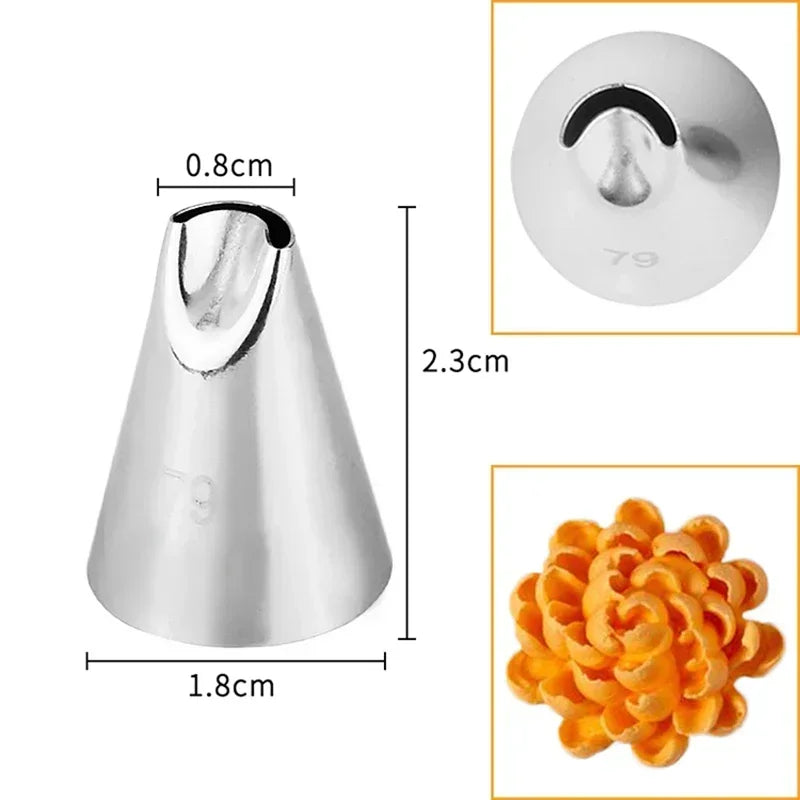 1/5Pcs of chrysanthemum Nozzle Icing Piping Pastry Nozzles kitchen gadget baking accessories Making cake decoration tools